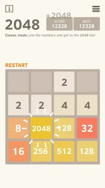 2048 Number Puzzle game screenshot 3