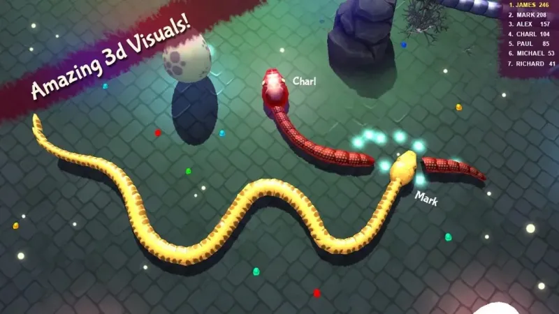 3D Snake . io 10.0 screenshot 3