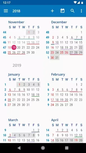 ACalendar 2.9.0 screenshot 3