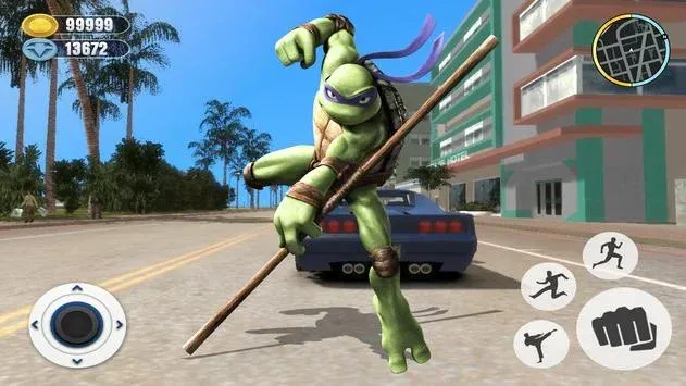 Adventure Turtle Hero Spider Ninja Rope Hero 1.0 screenshot 3