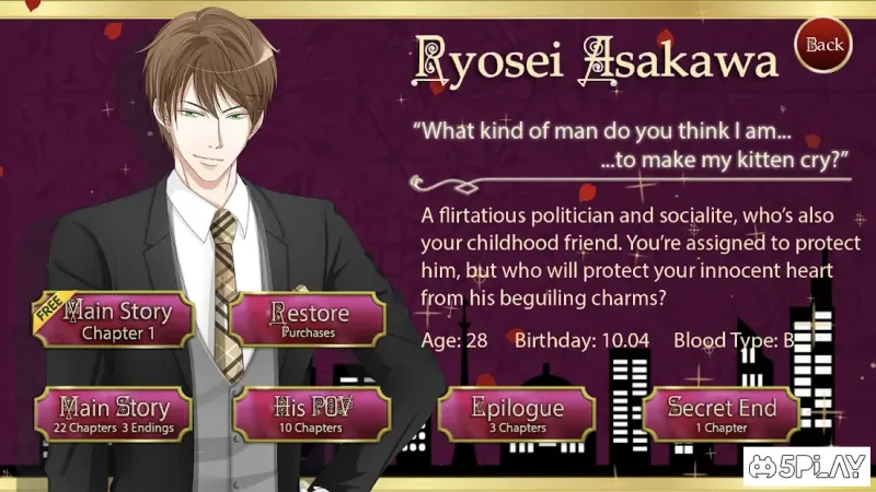 Agent Of Love - Josei Otome Visual Novel 11.3.3 screenshot 2