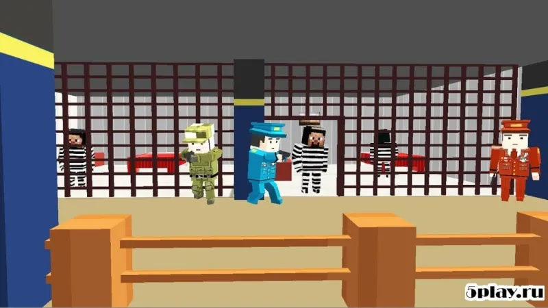 American Jail Break - Block Strike Survival Games screenshot 1