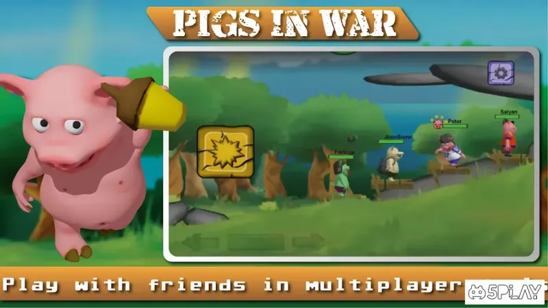 Angry Pigs In War Strategy offline Games v19 screenshot 4