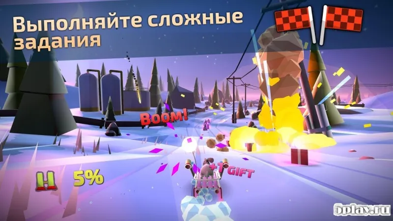 Animal Adventure: Downhill Rush screenshot 2