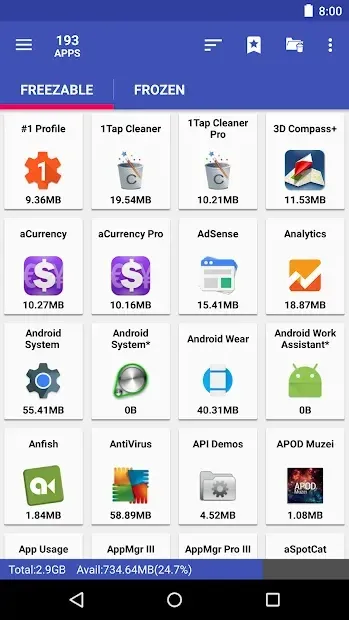AppMgr Pro III (App 2 SD) v5.74 screenshot 2