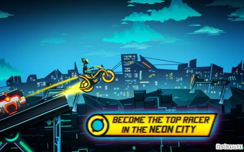 Bike Race Game: Traffic Rider Of Neon City screenshot 3