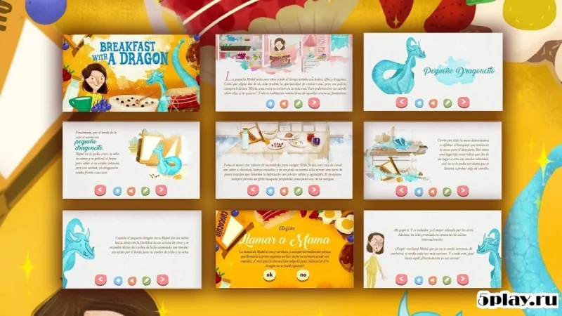 Breakfast with a Dragon Story tale kids Book Game screenshot 4