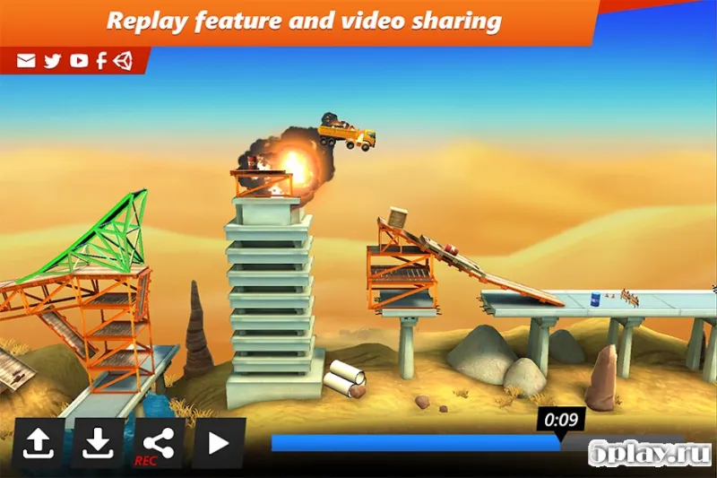 Bridge Constructor Stunts screenshot 3