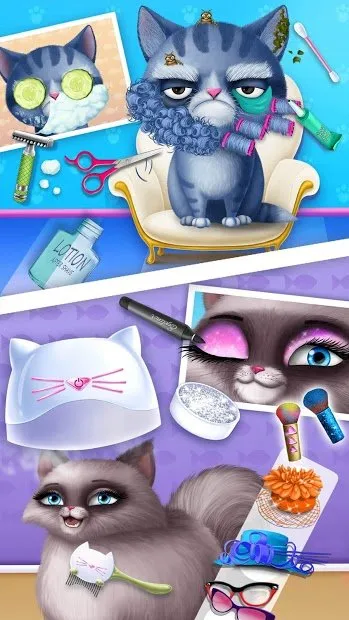 Cat Hair Salon Birthday Party - Virtual Kitty Care screenshot 4