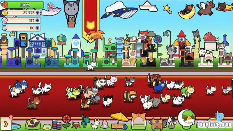 Cat town (Tap RPG) screenshot 3