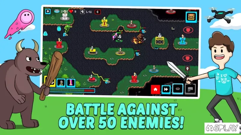 Cats & Cosplay: Superhero TD Battles 2.0.1 screenshot 3