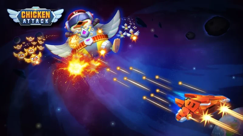 Chicken Attack: Galaxy Shooter screenshot