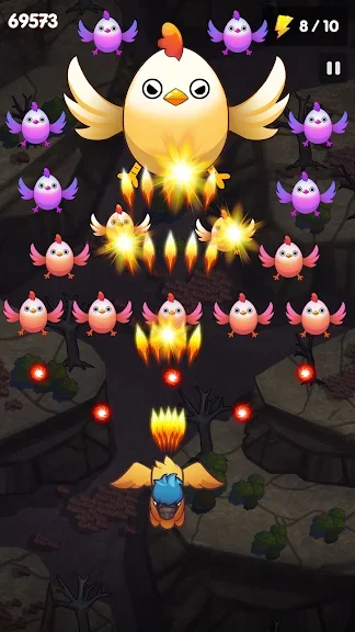 Chicken Shoot Blaster: Alien Invaders Shooter screenshot