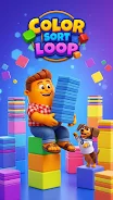 Color Sort Loop: Card & Cube screenshot