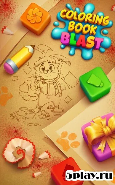 Coloring Book Blast - A Collapse & Color Game 1.0.0 screenshot 4