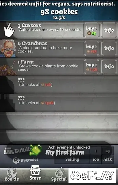 Cookie Clicker screenshot 1