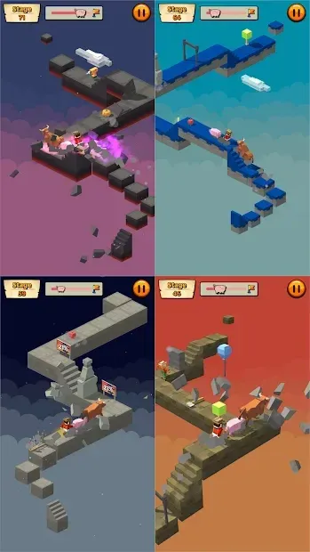 Cow Pig Run Tap: The Infinite Running Adventure screenshot 2