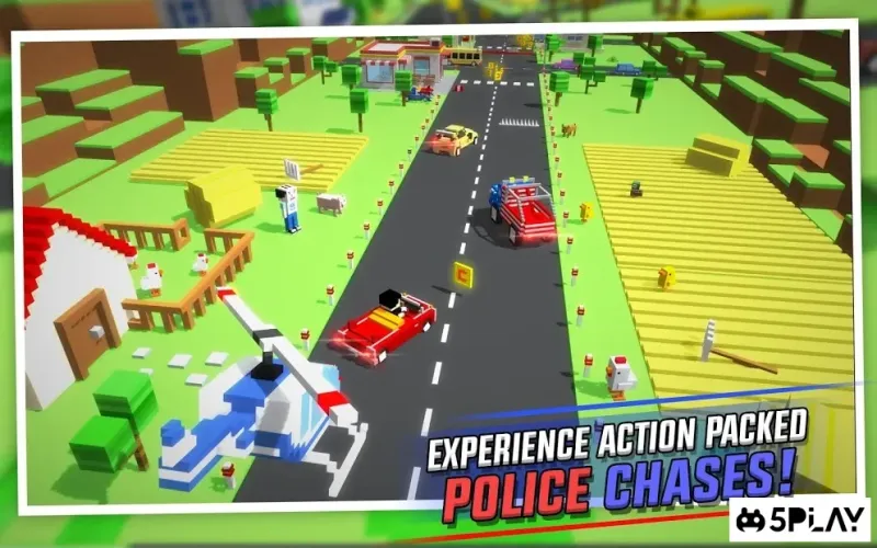 Crossy Brakes : Blocky Toon Racer 1.0.6 screenshot 1