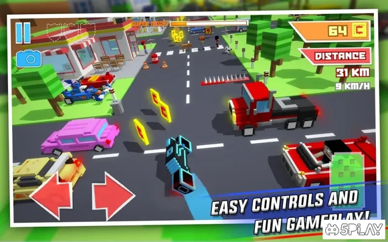 Crossy Brakes : Blocky Toon Racer 1.0.6 screenshot 2