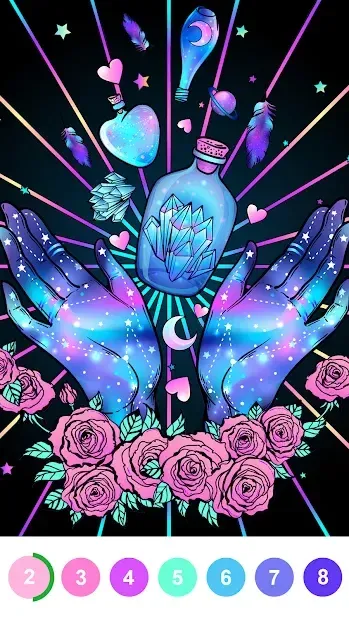 Раскраски по номерам. Бесплатная игра-головоломка 2.24.0 screenshot 4