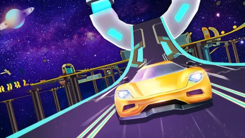 Мега рампы - Galaxy Racer 2.0 screenshot 2
