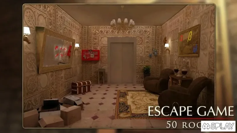 Побег игра: 50 комната 1 v45 screenshot 4