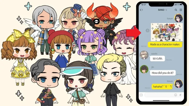 Создателя персонажей:Создать своего мини персонажа 2.7.0 screenshot 4