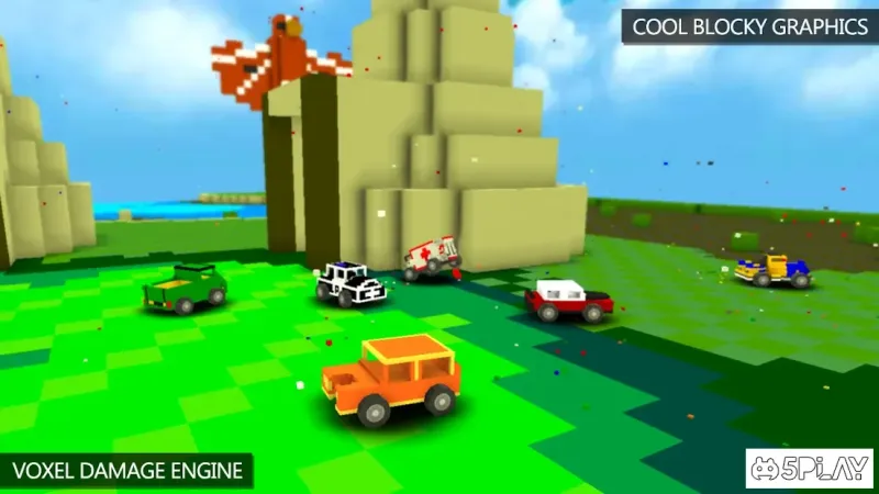 Blocky Demolition Derby 2.03 screenshot 1