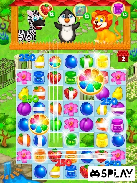 Спасение зоопарка: Три в ряд и Животные 2.27.520at screenshot 1