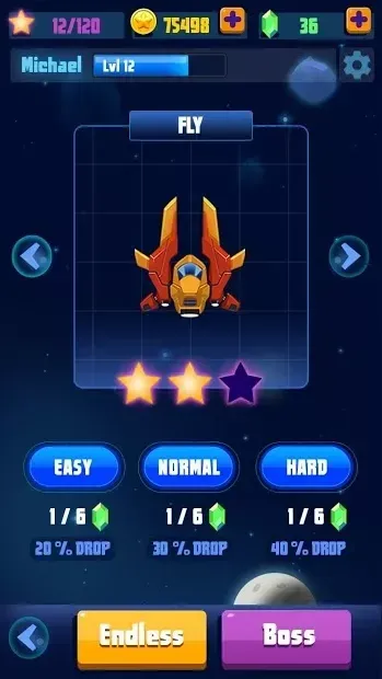 Space Shooter: іноземний стрілець 0.0.2 screenshot 2