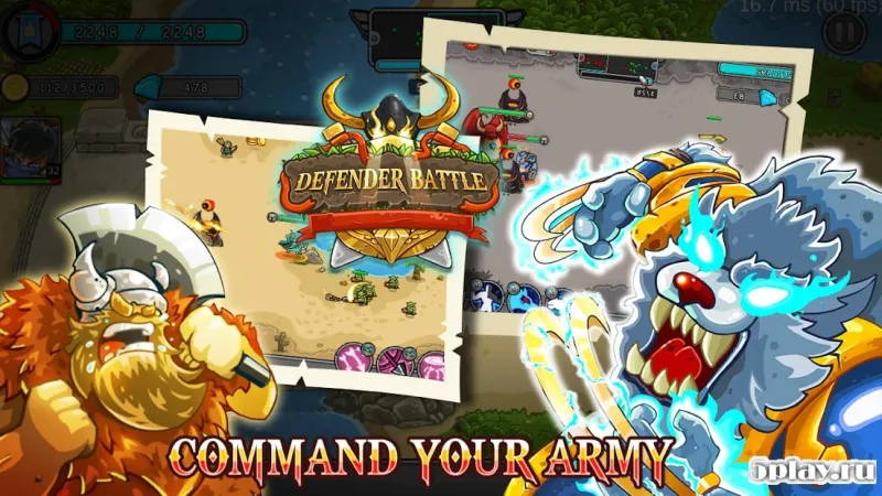 Defender Battle: Hero Kingdom Wars - Strategy Game screenshot 3