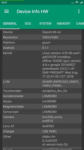Device Info HW+ 5.21.0 screenshot 1