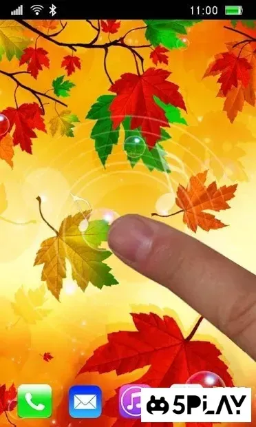 Завантажте осіннє листя в прямому ефірі шпалери 2.0 для Android безкоштовно screenshot 1