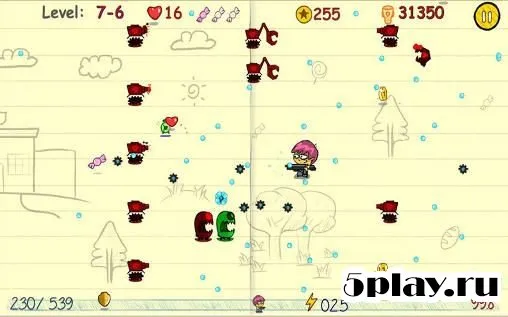 Doodle adventure shooting: Notepad wars screenshot 3