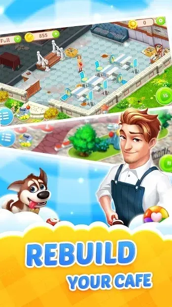 Dream Cafe: Cafescapes - Match 3 screenshot 1