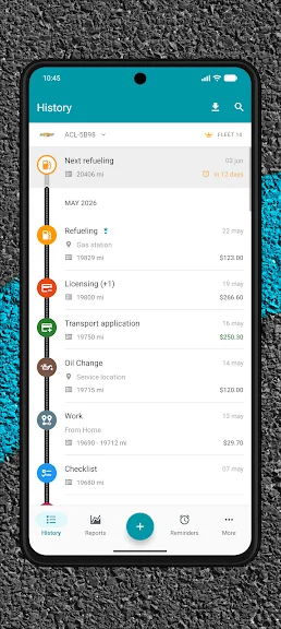 Drivvo Управління автомобілями screenshot