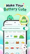 Emoji Battery Status Bar screenshot