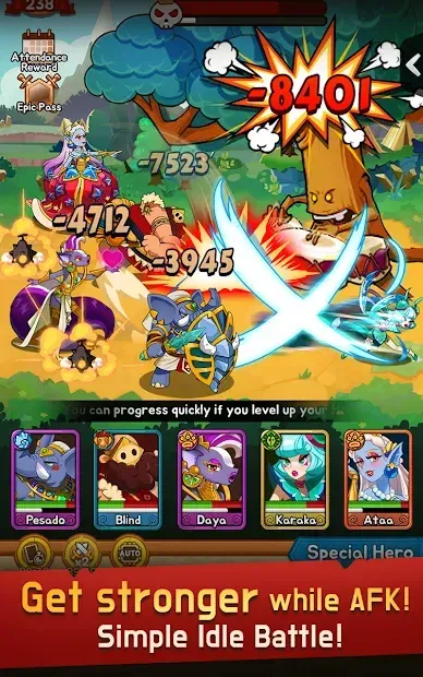 Epic Merge Heroes - Idle RPG 1.1.0 screenshot 3