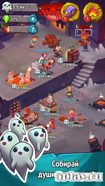 Farm and Click - Idle Hell Clicker Pro screenshot 1