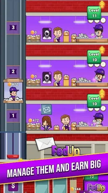 FedUp Delivery Idle Tycoon 1.0 screenshot 2