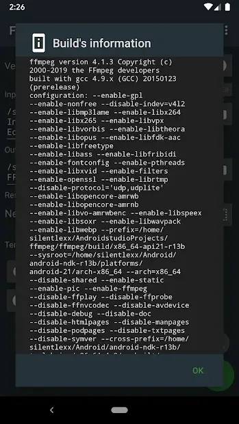 FFmpeg Медиа-кодер 4.4.5 screenshot 4