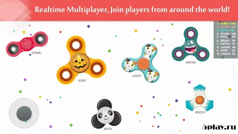 Fidget Spinner .io Game 203 screenshot 3