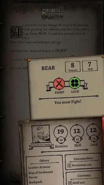 Fighting Fantasy Classics – text based story game 1.400 screenshot 3