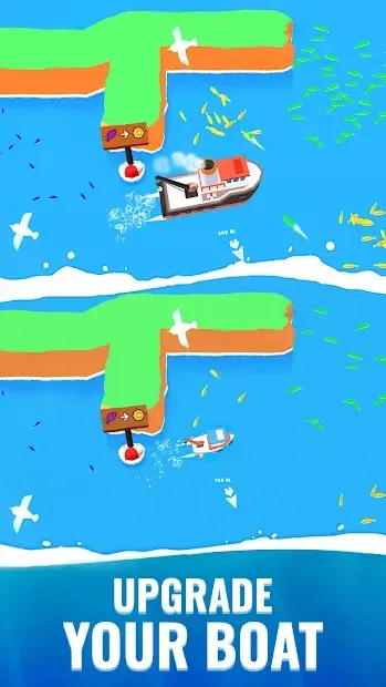 Fish idle: hooked tycoon. Your own fishing boat 4.0.17 screenshot 2