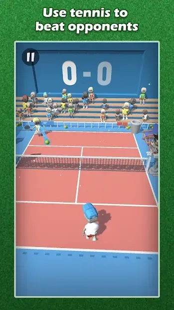 Flicks Tennis Free - Казуальные игры с мячом 2020 v1.0 screenshot 3