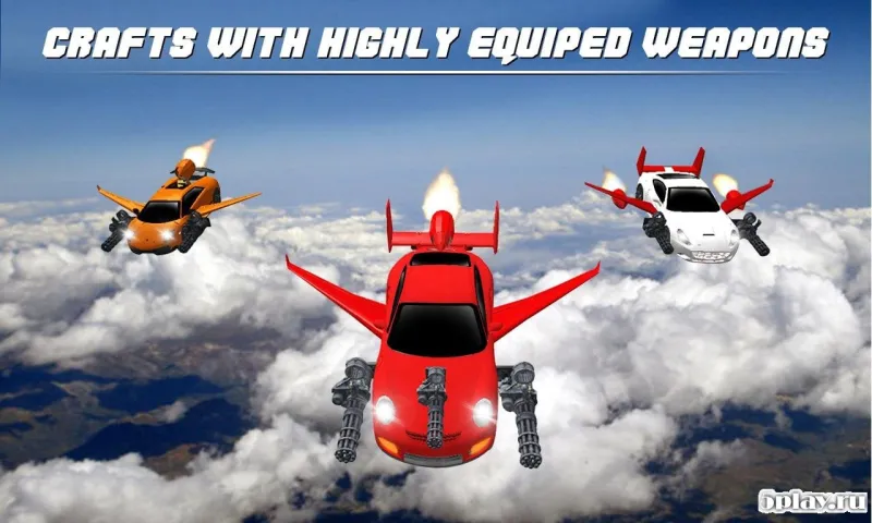 Flying Car Shooting Battle Adventure War Simulator screenshot 1