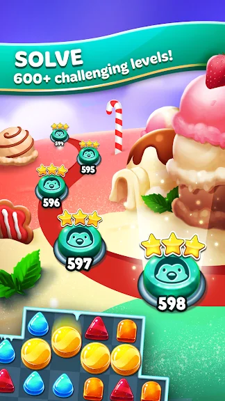 Frozen Frenzy Mania - Match 3 screenshot