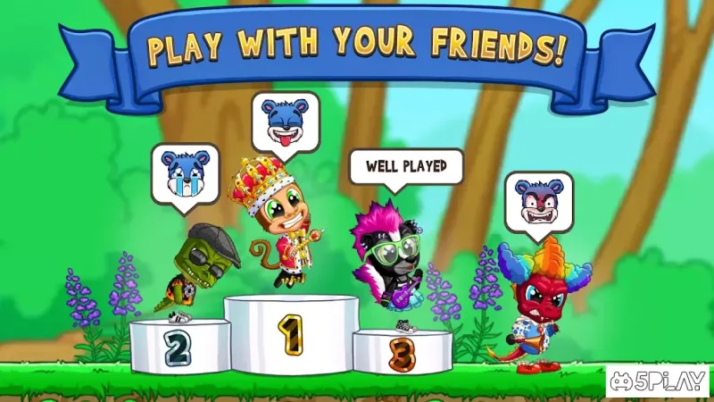 Fun Run 3 - гонки мультиплеер screenshot 1