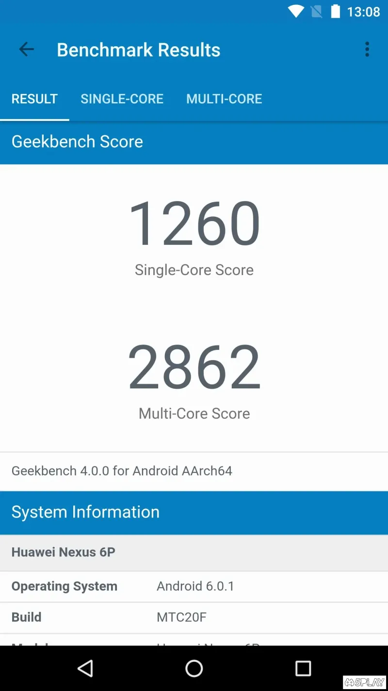Geekbench 4 screenshot 3