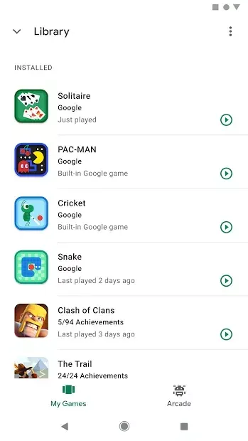 Google Play Игры 2021.10.30471 screenshot 3
